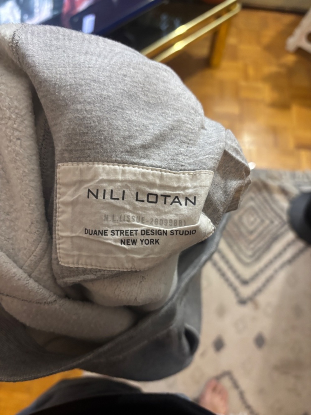 NILI LOTAN grey sweatpants Made in the USA * accepting offers - Picture 3 of 5